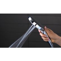 Showerpipe Raindance Select ShowerTablet E 300 3 jets blanc chromé réf. 27127400