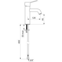 Mitigeur de lavabo H 85, corps lisse, manette pleine Réf. 2721T