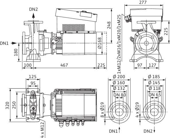 Circulateur Collectif EC stratos giga b 65/1-18/1,9 pompe inline à haut rendement Réf. 2189119