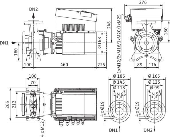 Circulateur Collectif EC stratos giga b 50/1-8/0,6-r1 pompe inline à haut rendement Réf. 2189140