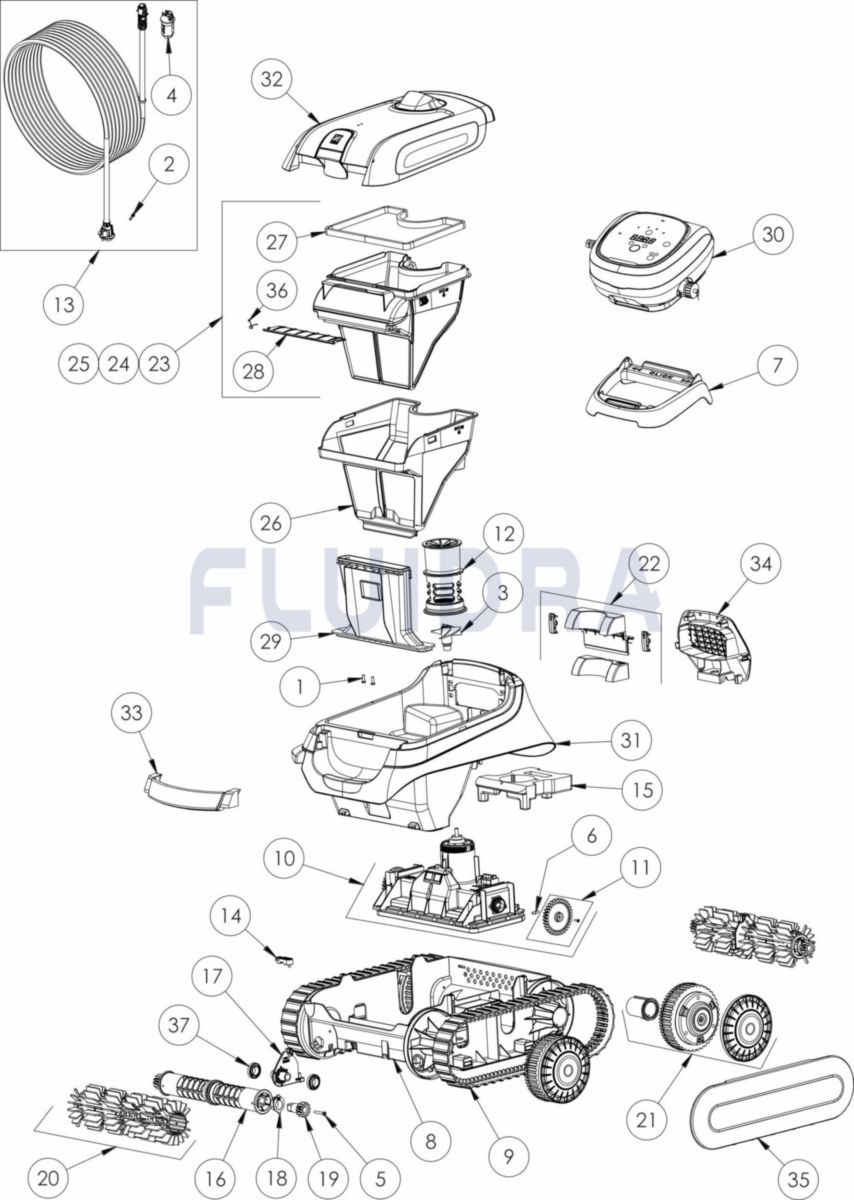 Robot électique pour piscine ZODIAC XA 3010iQ Réf. WR000330