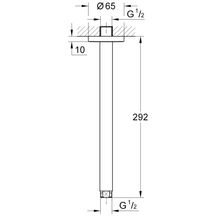 Bras de douche plafonnier 292 mm Rainshower Chromé 28497000