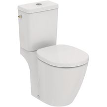 Pack WC complet cuvette sortie horizontale avec abattant frein de chute CUBE CONNECT Blanc Réf. E717001