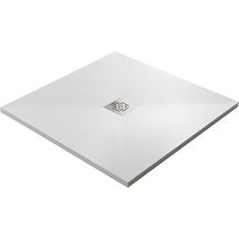 Receveur Alterna Daily'O 90 x 90 cm ardoise blanc