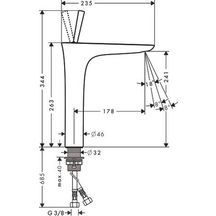 Mitigeur de lavabo PURAVIDA pour vasque libre blanc/chromé réf. 15072400