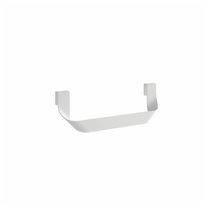 Porte-serviette double JAZZ largeur 23,5 x hauteur 12,5 x profondeur 6,8 cm finition blanc brillant Réf. 23028