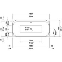 "Baignoire HappyD2Plus, à poser en ilot, en blanc avec habillage acrylique Graphite super mat Réf. 700453000000000"