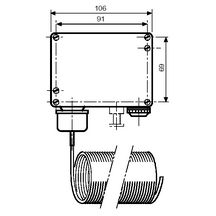 Thermostat antigel pour la surveillance de la température d'air réf. BPZ:QAF81.6