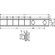 Module thermostatique rainselect encastré avec 4 fonctions - blanc mat Réf. 15382700