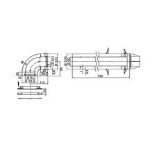 Terminal horizontal fixe 810 mm AZ415 réf. 7716780195