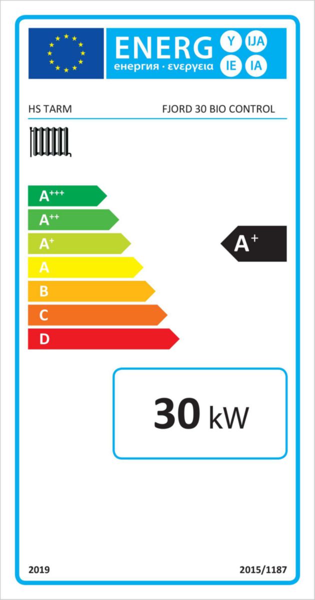 Chaudière bois bûches FJORD 30 BIO CONTROL réf. 06270051/860D