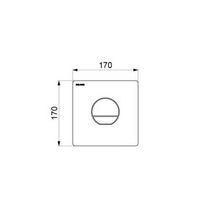 Robinet TEMPOFLUX 3 WC F3/4"  encastré AB, chromé, 3l/6l, kit 2/3 Réf. 763040