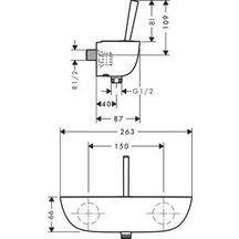 Mitigeur de douche PURAVIDA blanc/chromé réf. 15672400