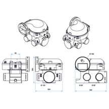 Kit VMC simple flux EasyHOME Autoréglable COMBLES Classic livré avec 3 grilles de ventilation ColorLINE. 11026033