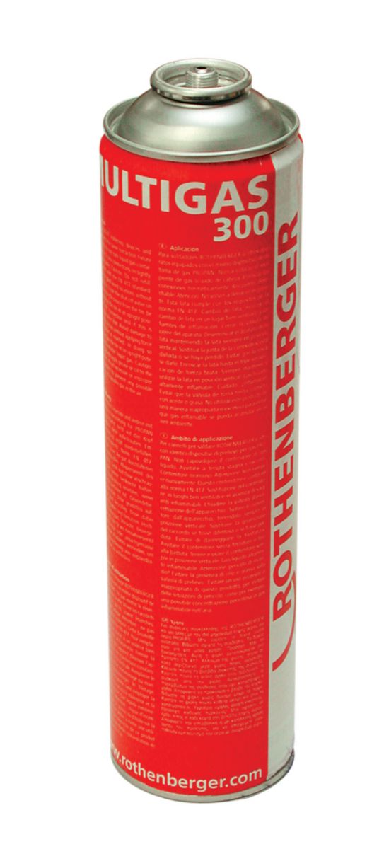 Cartouche MUTLIGAS 300 600ml mélange gazeux propane/butane pour température de flamma jusqu'à 1900°C réf. 035510-A