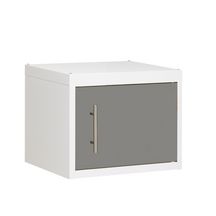 Porte pour meuble haut  CLIPMETAL COLOR de 35 cm, Coloris Aluminium