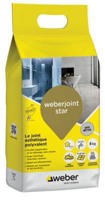 Weber joint Star gris beton E08 5 kg Réf. 11105176