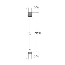 Flexible de douche 1250 mm SilverFlex Twistfree chromé Réf : 28362001