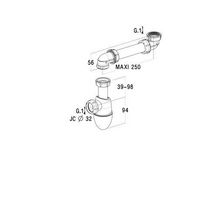 Siphon de lavabo avec tubulure D32 Easyphon réf 0202135