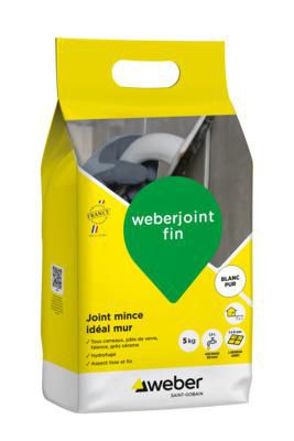 Mortier Weber.joint fin blanc pur E06 5 kg Réf 11101276