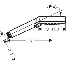 Douchette CROMETTA Vario 2 jets Eco réf. 26332400