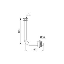 Tube urinoir fD 15 x 21 D 35 alimentation enc réf. 758135