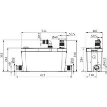 Accessoires pompes eaux froide HiDrainlift 3-37 Ref.4191680