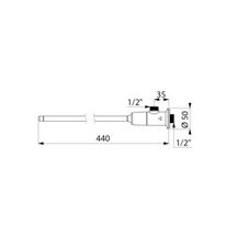 Robinet TEMPOGENOU modèle équerre mâle 15 x 21 mâle 15 x 21 sans écrou : réf. 734100