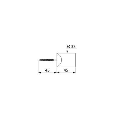 Cale d'angle pour Tempostop 777000 ou BINECO 303515 sur urinoirs d'angle ALLIA, VILLEROY réf. 770045