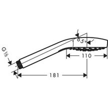 Douchette Croma Select S 110 1jet EcoSmart réf. 26805400