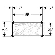 Plaque de montage Geberit Duofix universelle, à encastrer, incombustible