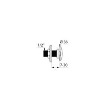 Effet d'eau mâle 15 x 21 pour alimentation de stalles d'urinoir : réf. 758921