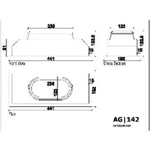 Plenum ABS 400X150 PIQ 200 Réf AGIP142