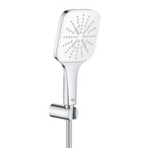 Ensemble de douche 3 jets avec support mural Rainshower SmartActive 130 Cube Blanc 26589LS0