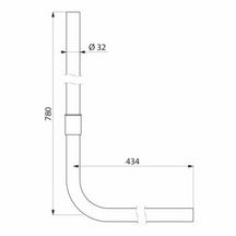 Tube chasse tc coudé D 32 / 55 pvc réf. 769400