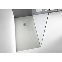 Receveur de douche Terran noir en Stonex extra-plat anti-dérapant 1200 x 700 x 28 mm Réf. AP1014B02BC01400