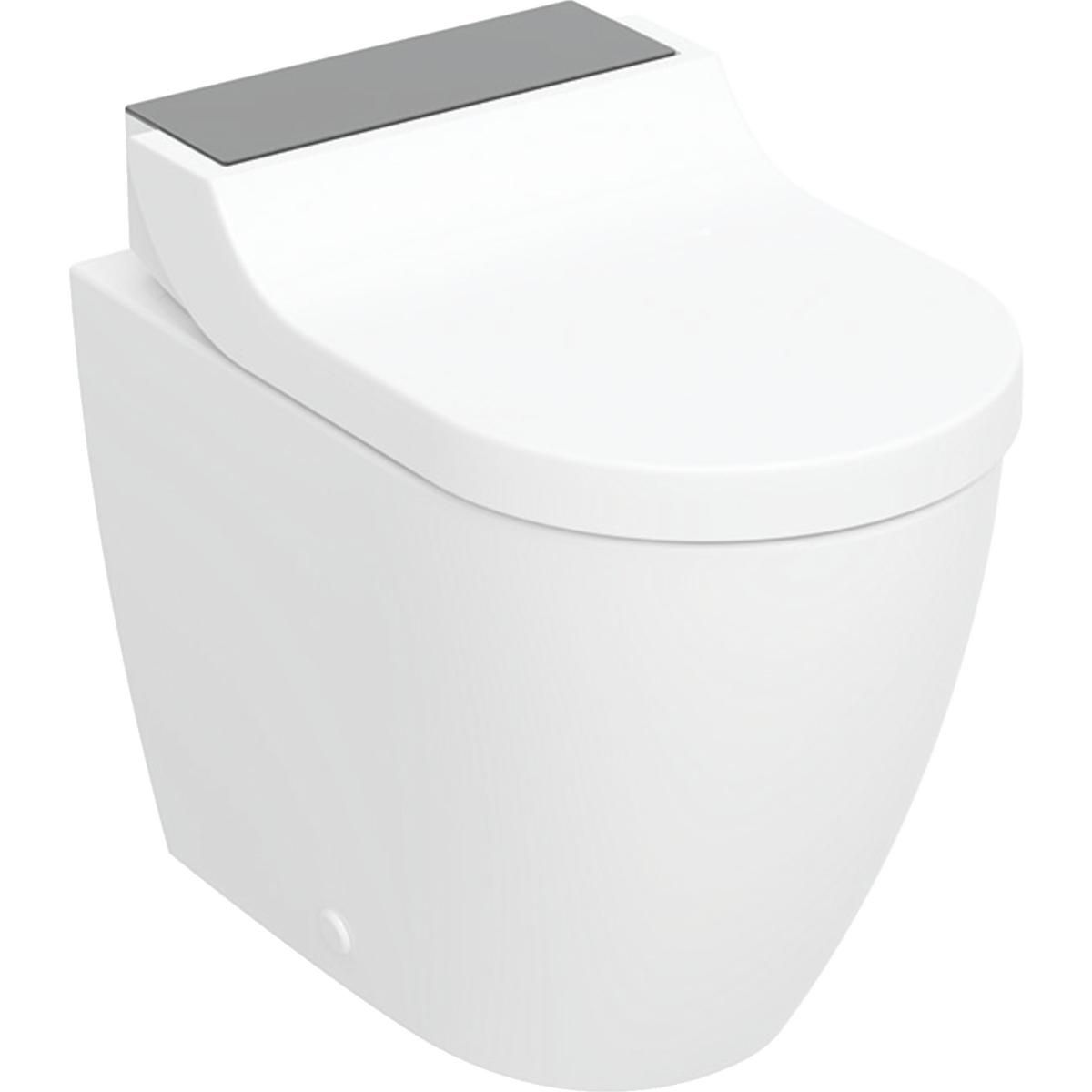 WC complet au sol Geberit AquaClean Tuma Comfort: Noir / Verre