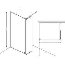 Paroi Levelbest avec segment pivotant 800x400 Réf. 27018