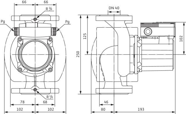 Circulateur Collectif TOP Z40 / 7 à rotor noyé MONO réf. 2046637