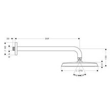 Douche de tête Raindance Classic Air D 240 mm avec bras de douche 389 mm, chromé réf. 27424000