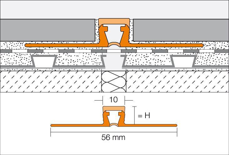 Profilé Dilex gris longueur 2,50m épaisseur 10mm BWB100G