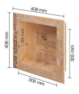 Kerdi-board-N niche 305 x 305 mm Réf.KB12N305305A