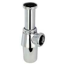 Siphon de lavabo en laiton chromé D32 réglable en hauteur. garde d'eau 50mm Réf. 30724027