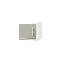 Porte pour meuble haut CLIPMETAL COLOR de 60 cm, Coloris Soie