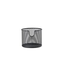 Panier métal rond D 12 x 10 cm Noir Réf. 10572