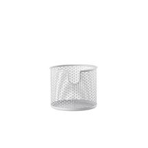 Panier métal rond D 12 x 10 cm Blanc Réf. 10573