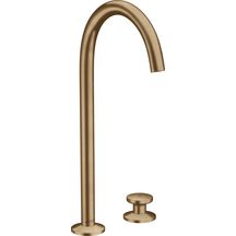 AXOR One Mitigeur de lavabo 2 trous Select 250, bonde Push-Open, Bronze brossé