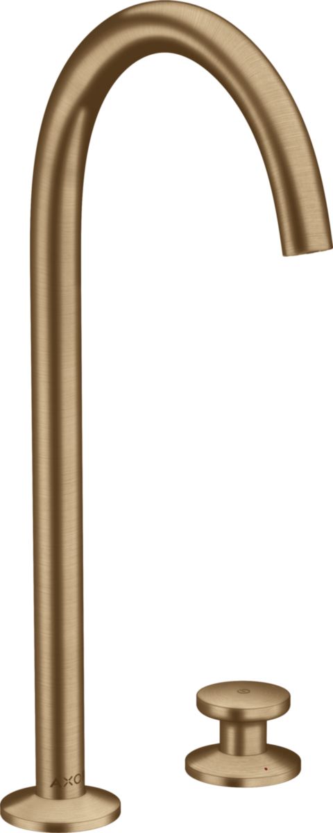 AXOR One Mitigeur de lavabo 2 trous Select 250, bonde Push-Open, Bronze brossé