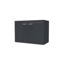 Portes de caisson CLIPMETAL COLOR 59 cm jeu de 2 portes, Coloris Anthracite