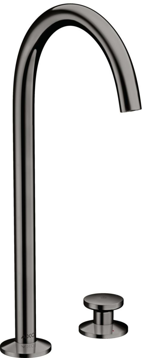 AXOR One Mitigeur de lavabo 2 trous Select 250, bonde Push-Open, Noir chromé poli